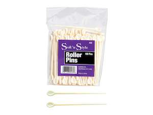 Soft 'N Style Nylon Roller Pins, 100 Pack