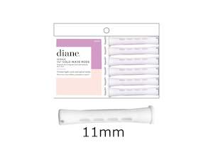 Diane Cold Wave Perm Rods - (K) Long White 11mm - 12 Pack