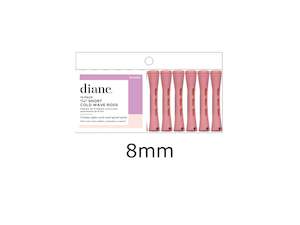 Diane Cold Wave Perm Rods - (D) Short Pink 8mm - 12 Pack