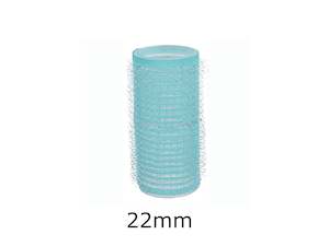 Hair Ware Defined Curl Self-Grip Rollers - Small Teal 22mm (7/8") -, 6 pack