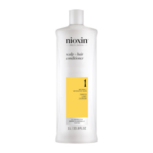 Hair care: Nioxin System 1 Scalp + Hair Thickening Conditioner for Natural Hair with Light Thinning 1 Litre