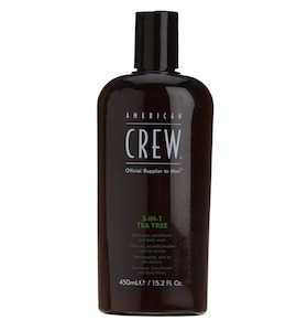 American Crew 3-in-1 Tea Tree Shampoo, Conditioner & Body Wash 450ml