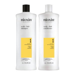 Nioxin System 1 - 1 Litre Duo For Natural Hair With Light Thinning