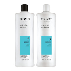 Nioxin System 3 - 1 Litre Duo For Coloured Hair With Light Thinning