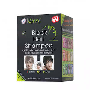 DEXE Black Hair Shampoo 5 minutes Instant Dye Permanent Hair Colour x 10 Pack