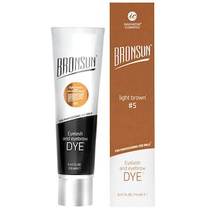 Bronsun Eyelash And Eyebrow Dye Light Brown #5 15 ml