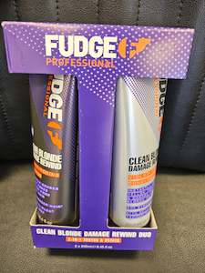 Fudge Clean Blonde Damage Rewind Shampoo & Conditioner DUO