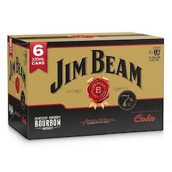 Liquor store: Jim Beam 7% 6x330mL Cans