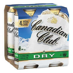 Liquor store: Canadian Club Dry 4x440mL Cans