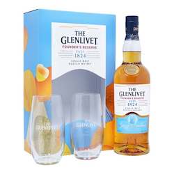 The Glenlivet Founders Reserve Single Malt Whisky 700mL Gift Pack