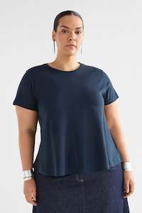 Womenswear: Elk A-Line Tee Space Blue