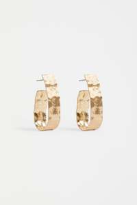 Womenswear: Elk Gild Large Hoops Gold