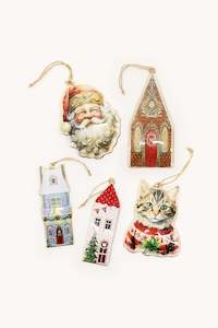 Vintage Tin Christmas Ornaments