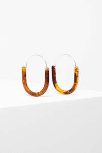 Elk Aki Hoop Earring Tortoise Shell