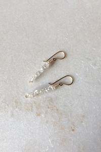 Pillar Earrings | Herkimer Diamond