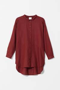 Womenswear: Elk Yenna Linen Shirt Red