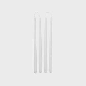 Taper Set of 4 38cm | Pure White