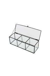 Glass Display Box (3 Compartments)