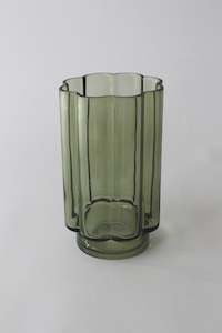 Womenswear: Glass Vase | Green Vitrine