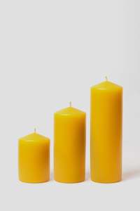 Womenswear: Beeswax Pillar Candles