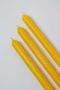 Womenswear: Beeswax Taper Candles