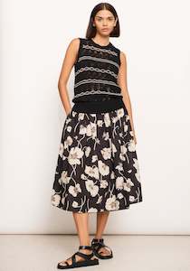 Pol Laurel Skirt Print