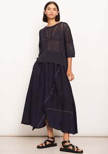 Womenswear: Pol Vault Wrap Skirt Ink