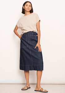 Womenswear: Pol Raydel Denim Skirt Dark Wash