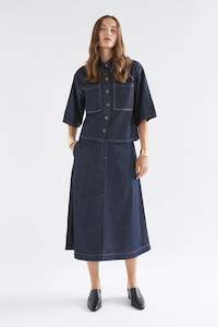 Elk Denym Skirt Blue Wash