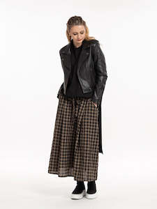 Womenswear: X.LAB Silver Snowflake Skirt Check Print