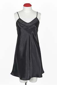 Carmen Kirstein Silk Chemise Black