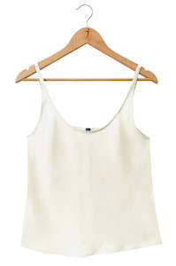 Womenswear: SILK CAMISOLE Natural White