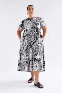 Elk Haki Dress Tropea Print