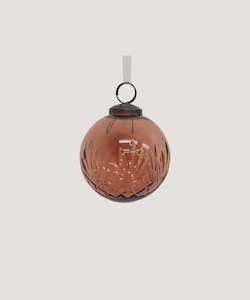 Cut Glass Bauble (Burnt)