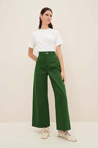 Womenswear: Kowtow Green Denim Sailor Jeans