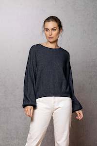 Womenswear: Noble Wilde Bellow Sleeve Top Moraine