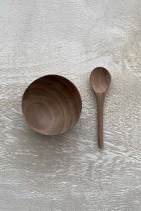 Walnut Mini Bowl & Spoon