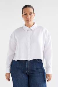 Womenswear: Elk Cort Linen Shirt White