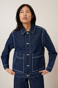 Kowtow Worker Jacket Indigo Denim