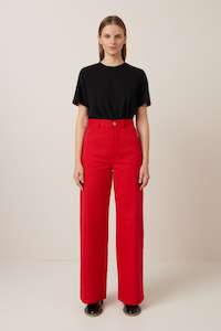 Kowtow Unity Pant Red