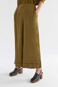 Elk Wide Leg Culotte Olive