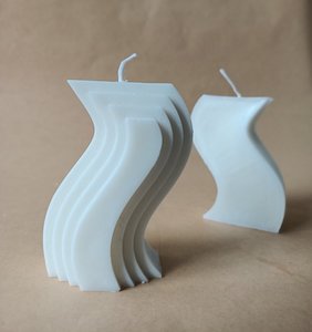 Wavy Striped Soy Candle