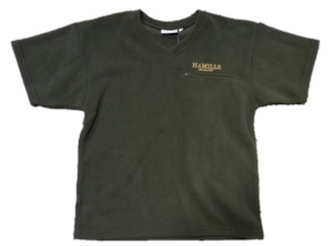 Hamills V Neck Tee- Olive