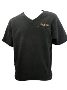 Hamills V Neck Tee- Black