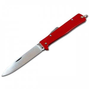 Mercator Folding Pocket Knife Red, Carbon Steel