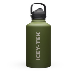 Icey-Tek Insulated Drink Bottle with Straw Lid 1.9L