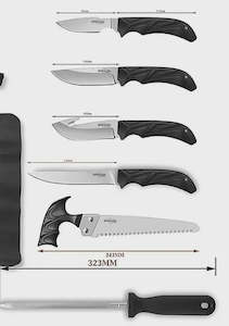 Stealth 6pc Hunters Knife Set