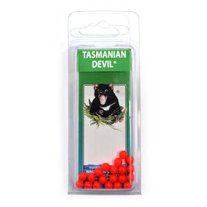 Tassie Devil Red Beads 5mm (pk20)