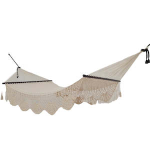 Mexican King Size Resort Style Hammock - Natural White