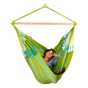 La Siesta Hammocks: King Size - Chair Hammock - Lime